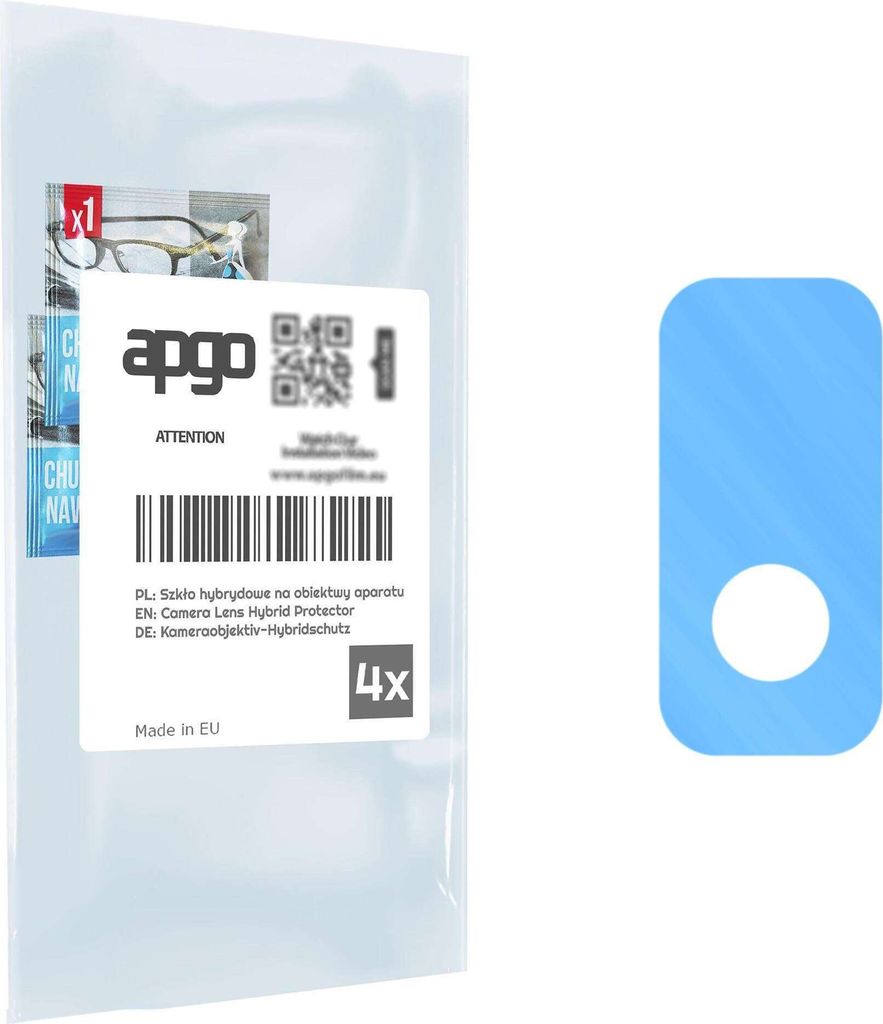 apgo 4 Stück Hybrid Kameraschutz, Kamera-Schutzglas kompatibel mit TCL NXTPAPER 10s, Linsenschutz, 9H Härte, Schutz für Kameraobjektiv, Anti-Kra...