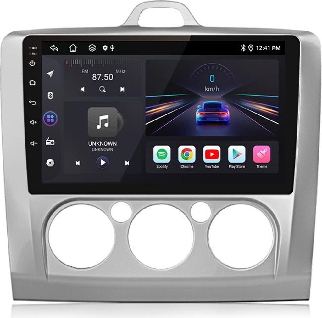 9" 2Din Android13 1+32G carplay Autoradio USB DAB WiFi Nav für Ford Focus 2 Mk2 2004-2011 BT SWC