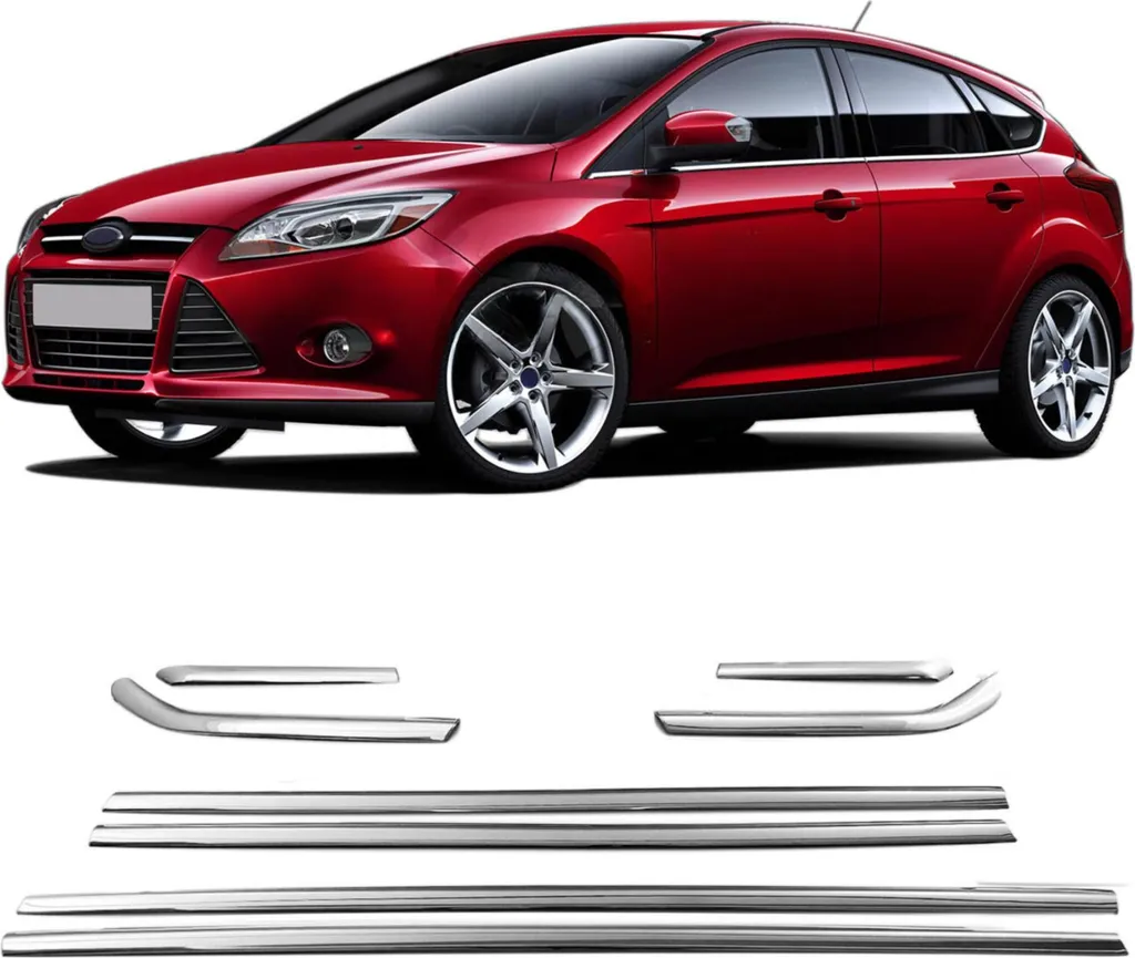Rénover vitres Ford Focus Mk3 2011-2017 avec enjoliveurs inox chrome