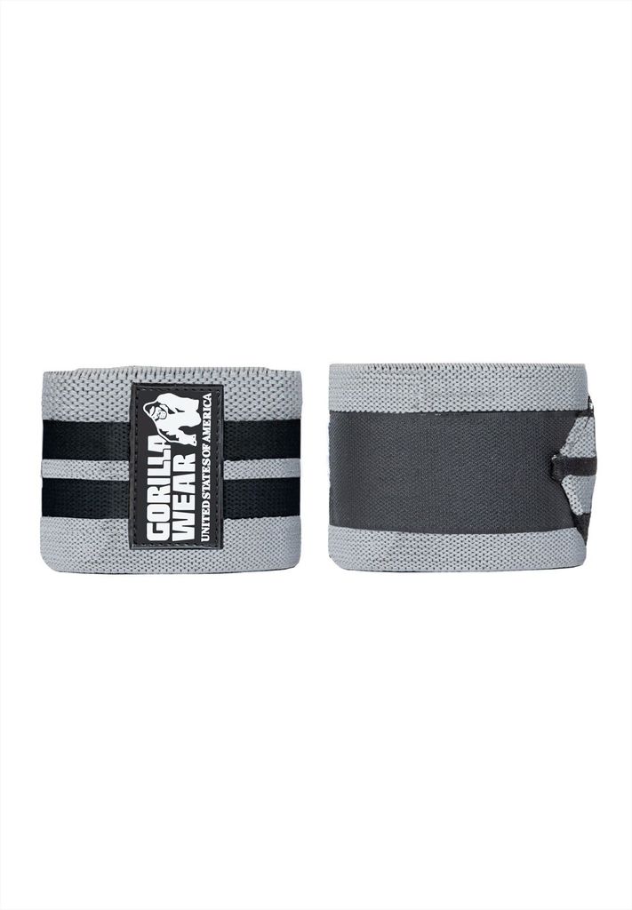 Gorilla Wear Knee Wraps grey/black 2,5m / 98Inch Produktbild 