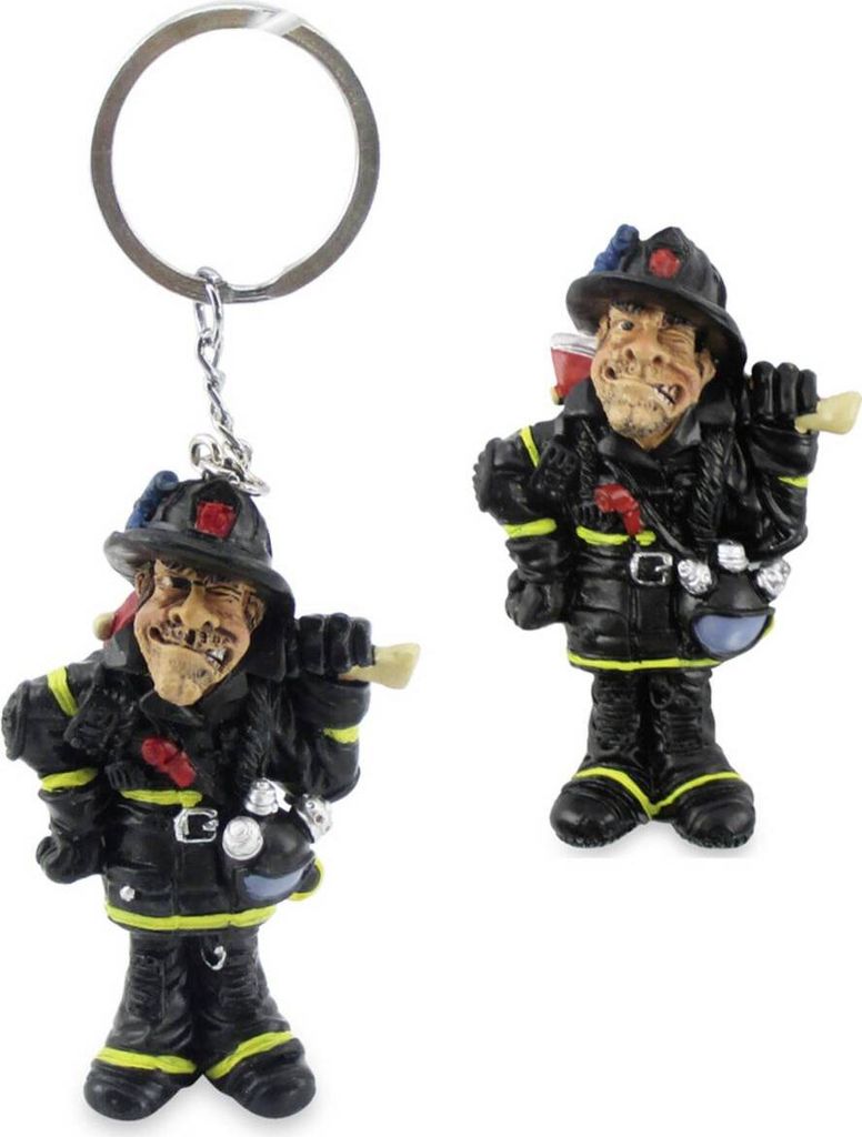 2er Set Funny Job - Feuerwehrmann - Magnet und Schlüsselanhänger