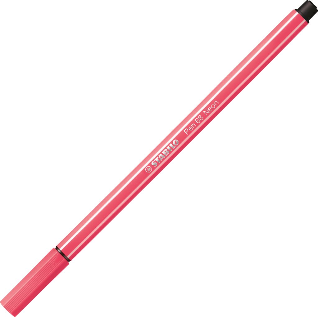 Premium-Filzstift - STABILO Pen 68 - Einzelstift - neonrot