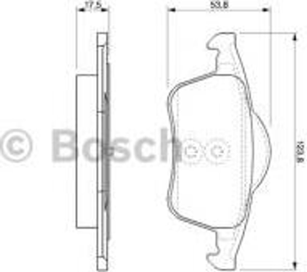 Bosch Bremsbelagsatz, Scheibenbremse 0 986 424 539
