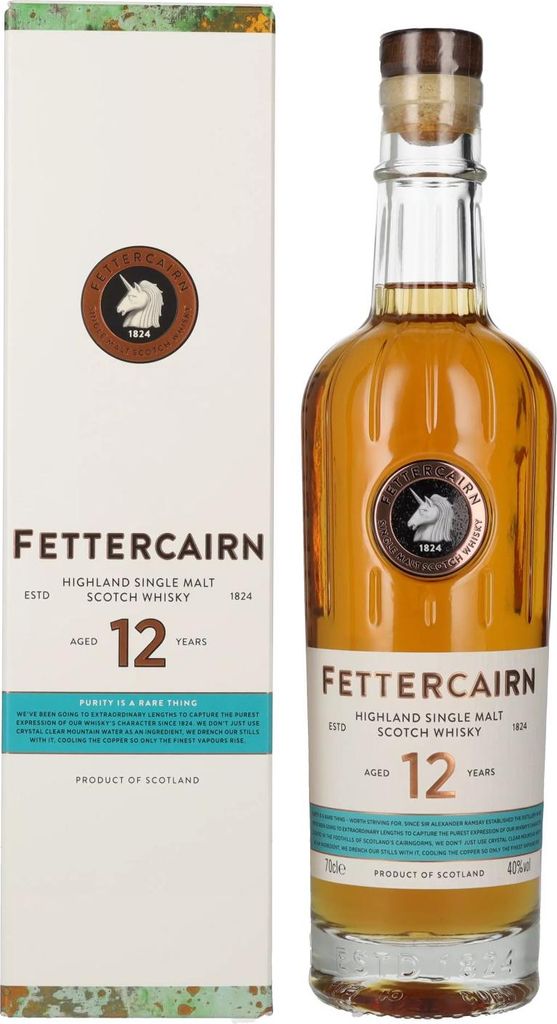 Fettercairn 12 Jahre Highland Single Malt Scotch Whisky in Produktbild 