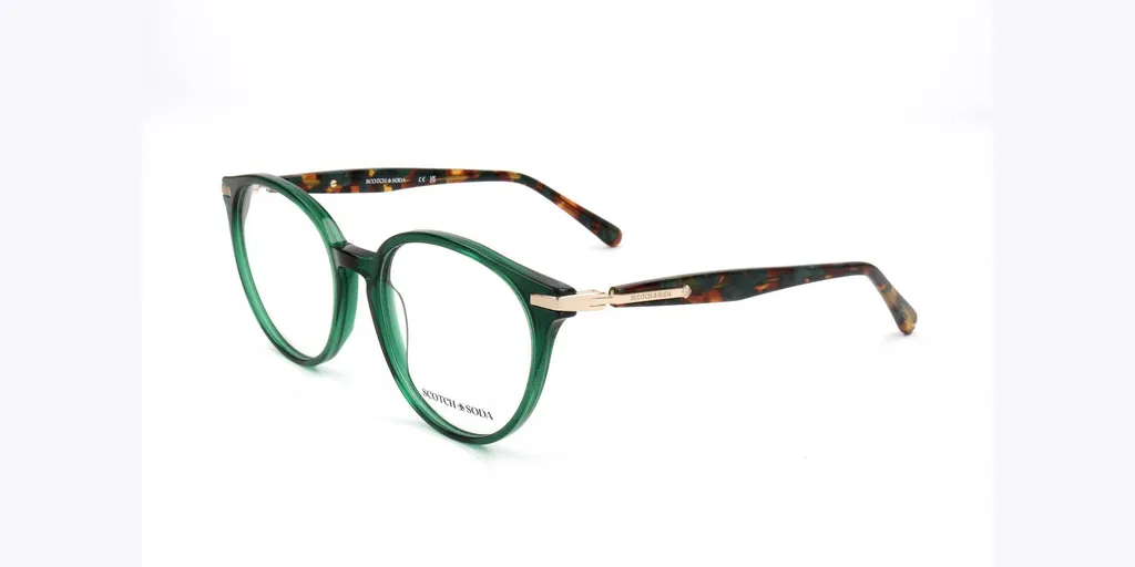 Lunettes Scotch & Soda SS3026 Crystal Green Tortoise 52/17/140 Femme