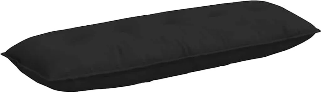 Cuscino Morbido per Schienale vidaXL 140x50 cm | Nero Microfibra