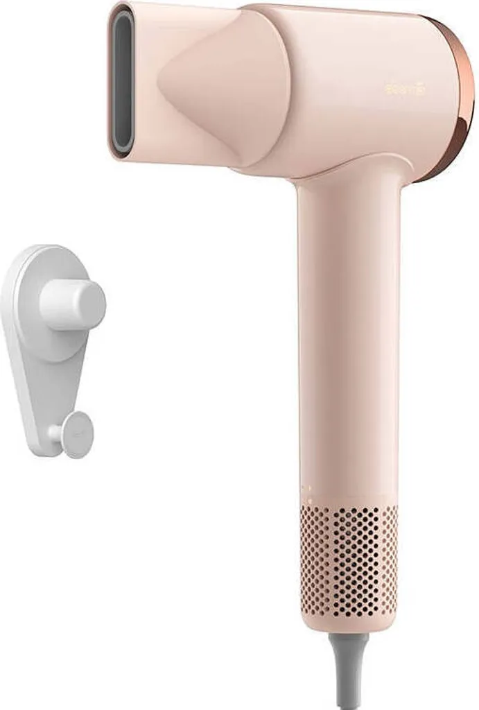 Sèche-cheveux compact Deerma 1500W avec buse de coiffage rose