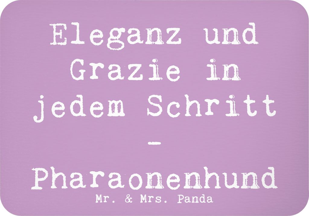 Mr. & Mrs. Panda magnet Spruch Eleganter Pharaonenhund - Lavendeltraum - Geschenk, Kühlschrankmagnet, Hunderassen, whiteboardmagnet, Stolz, Notizh...