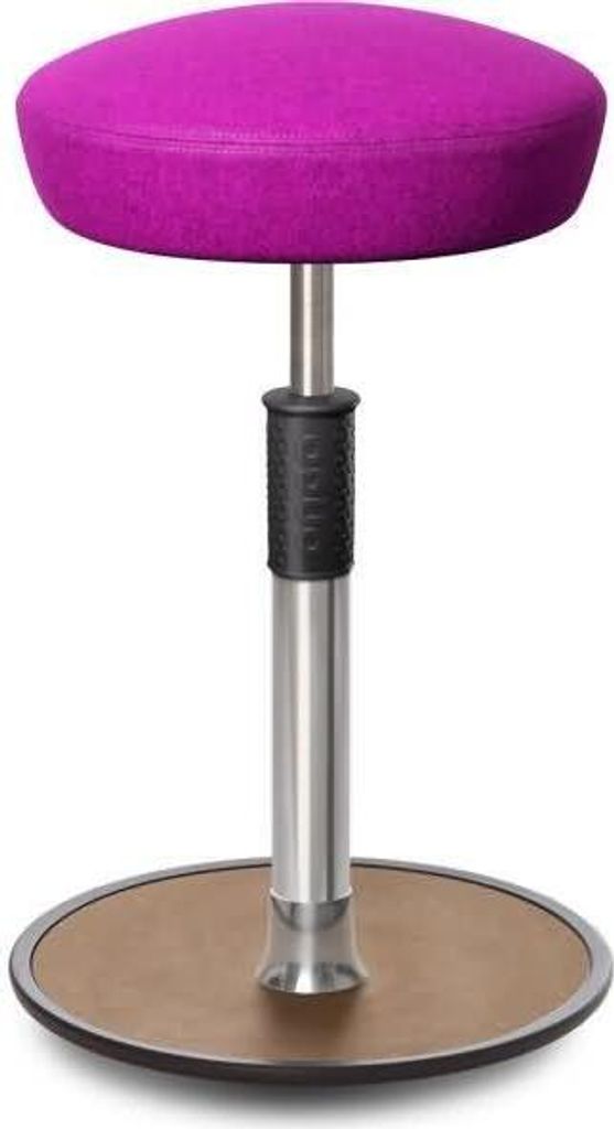 Sitz- Stehhocker Free Tall Hutsitz kvadrat Divina Melange Pink chrom /Natur.