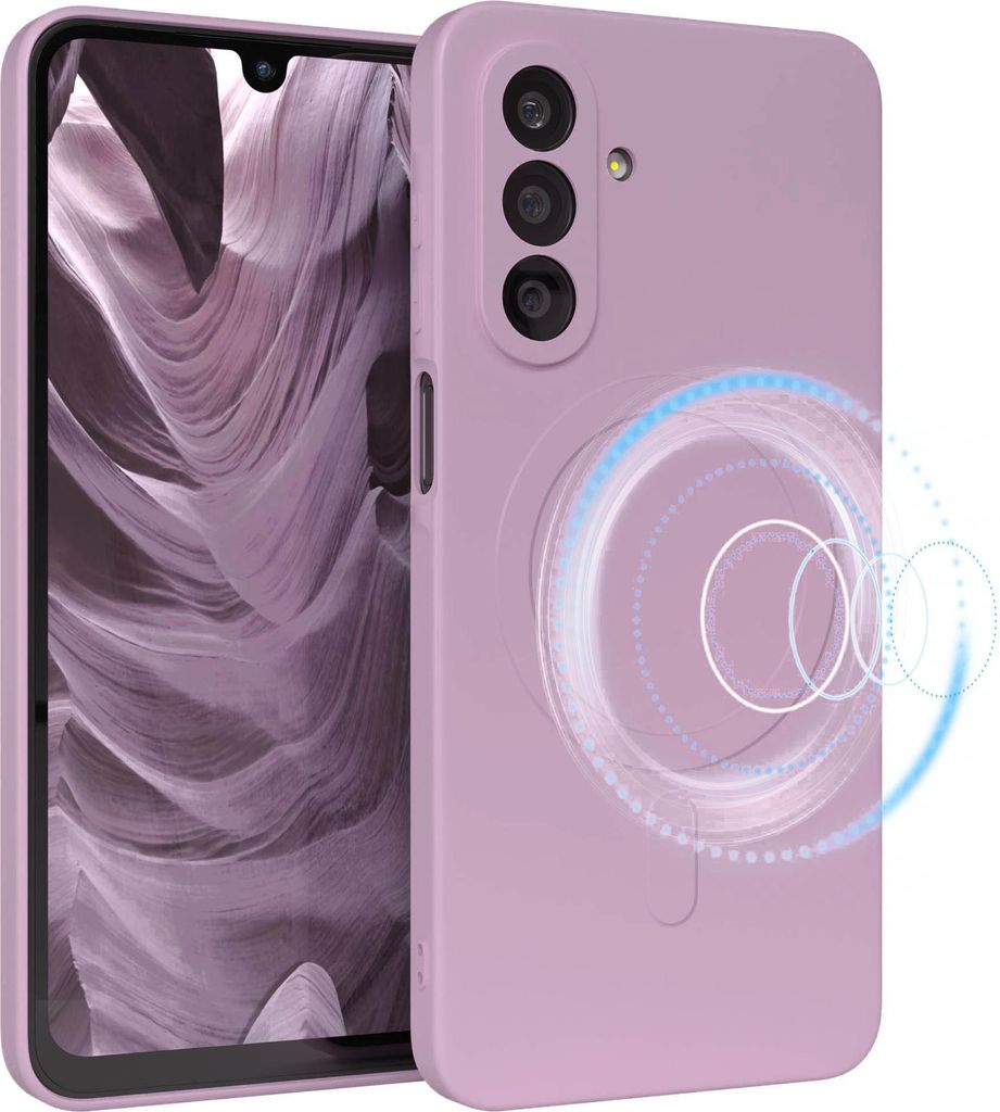 EAZY CASE - Silikonhülle magnetisch für Samsung Galaxy A26, Hülle Silikon, weich stoßfeste Magnet Handyhülle, Schutzhülle mit Kameraschutz, T...