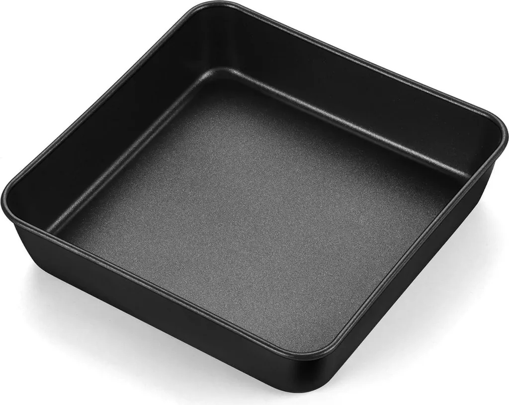 Joyfair Teglia Quadrata Acciaio Inox 21x21cm Antiaderente per Brownies