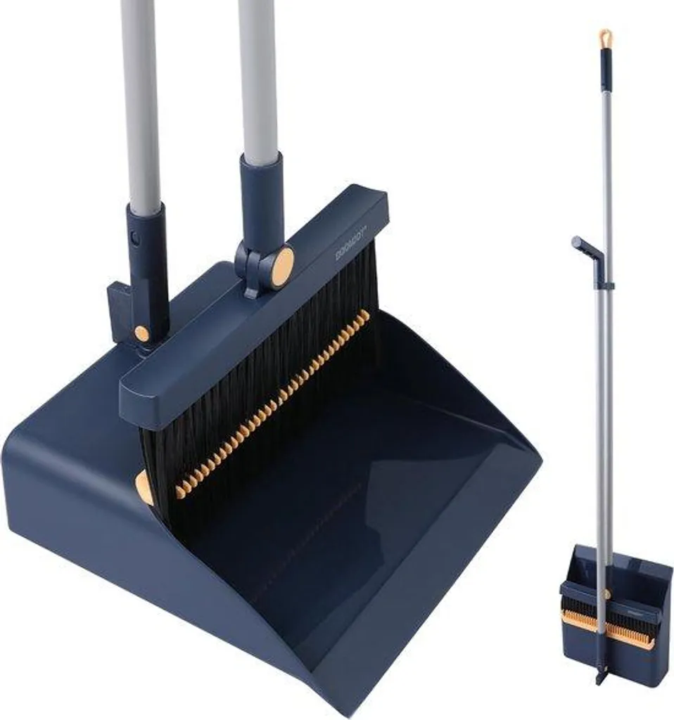 Aspirateur bleu poignée 14 cm manche long haute performance ménage