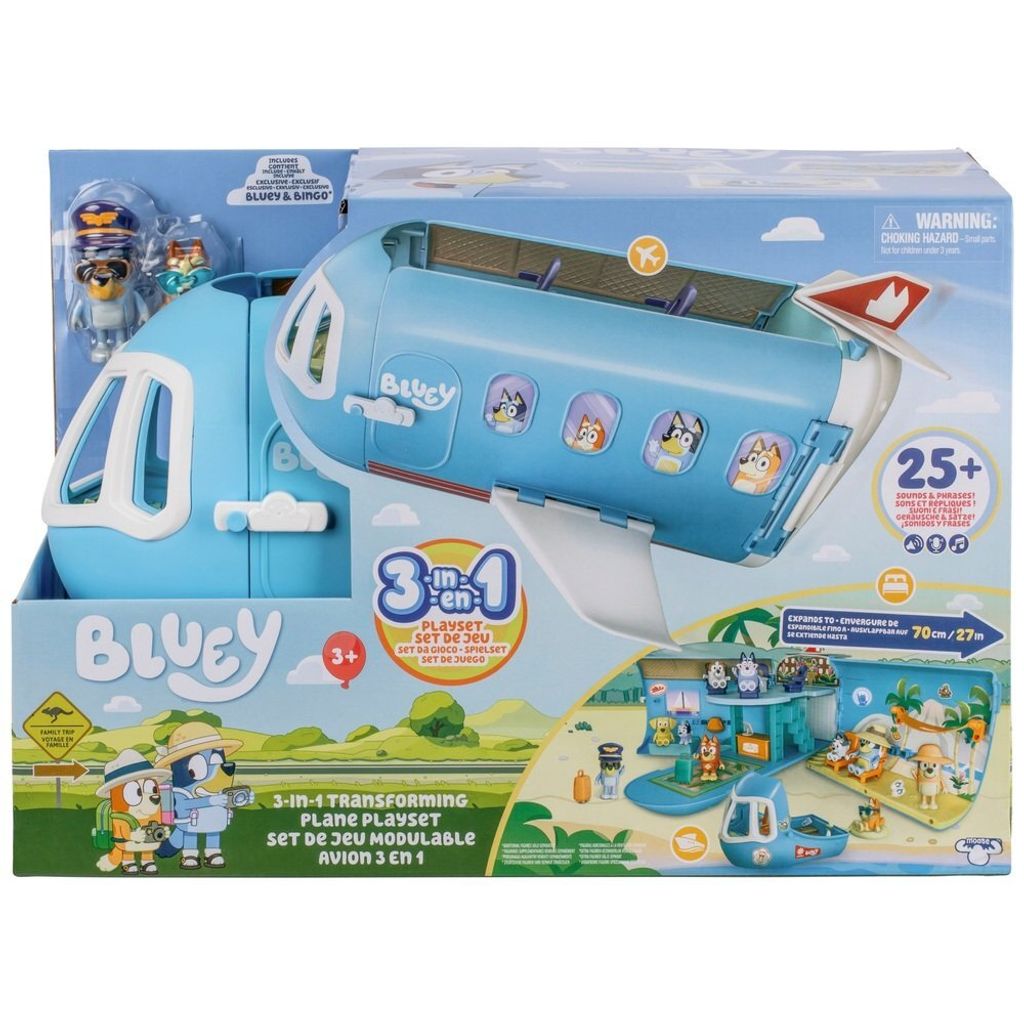 Moose Tm Toys Bluey 3v1 Lietadlo herná sada Obrázok produktu 1