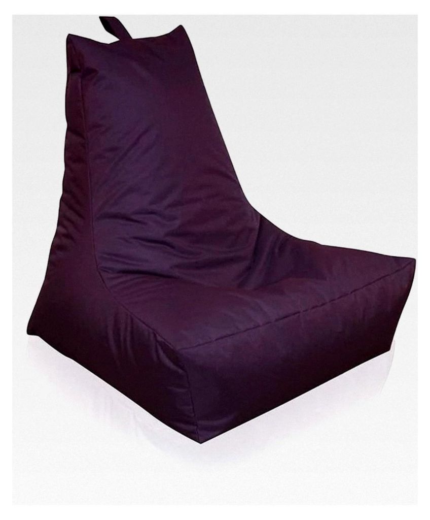XXL Lounge-Sessel, 100x90x80 cm, Sitzsack für Innen- und Außenbereich, wasserabweisend, lila