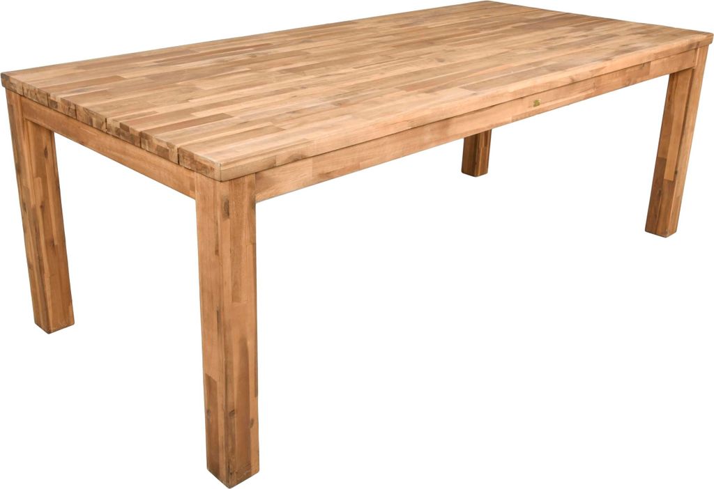 Gartentisch BOSTON - Akazie, Akazienbraun, 220x100x78cm | Terrassentisch Wetterfest Outdoor Tisch