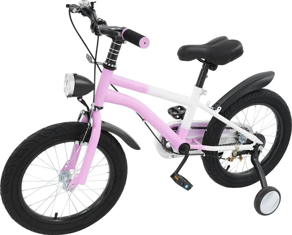 Vélo fille 5-8 ans rose idéal pour apprendre l'équilibre en sécurité