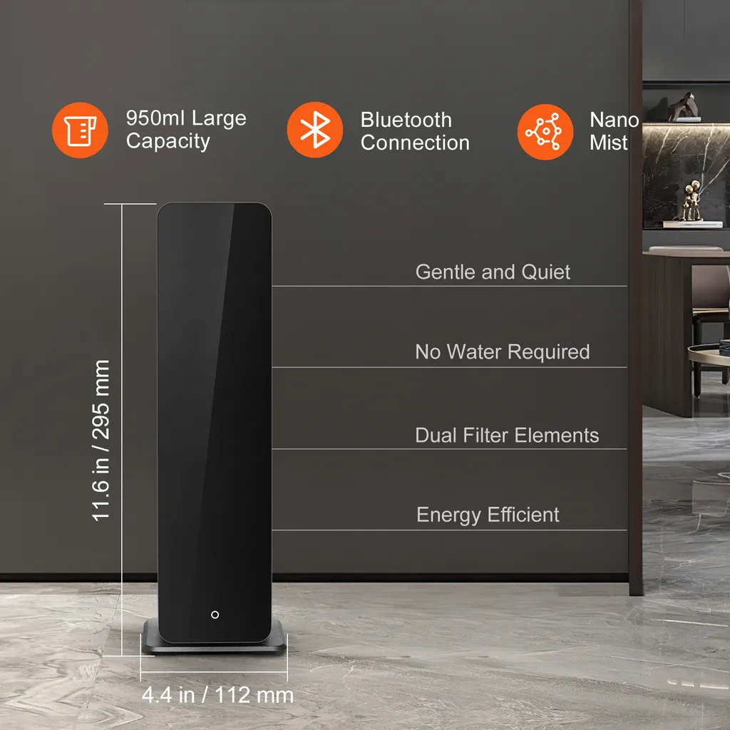 Solution Anti-Odeurs Large Couverture : Diffuseur sans eau Bluetooth