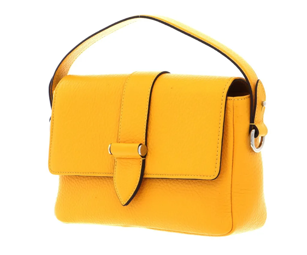 Sac à Main Jaune en Cuir de Qualité Haley DECADENT - Finition Premium - 2