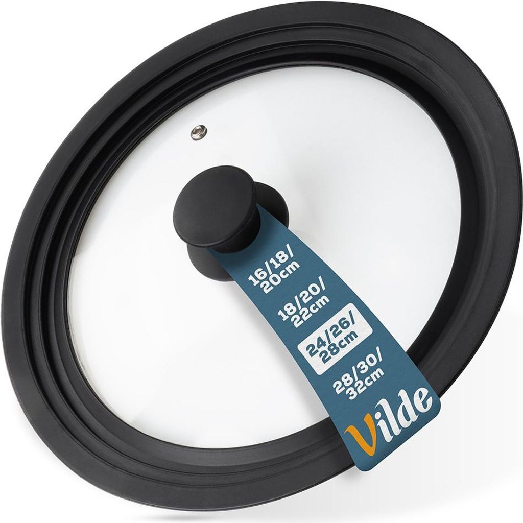 Vilde | Universaldeckel - 24/26/28 Cm - Silikon - Hitzebeständig - Kochgeschirr