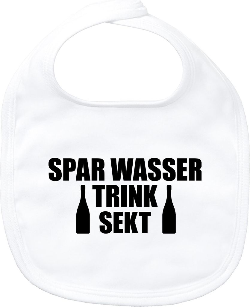 Huuraa Baby Lätzchen Spar Wasser Trink Sekt Sektflasche Geschenk White Baumwolle Spar Wasser Trink Sekt Präsent