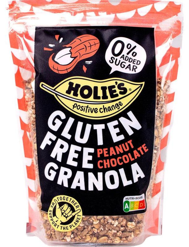 Holie's Granola Peanut Chocolate senza glutine 330g - Immagine del prodotto 