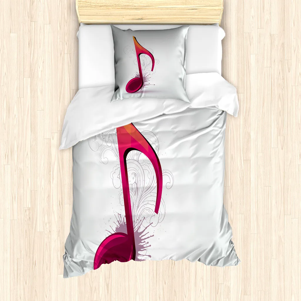 Set Copripiumino ABAKUHAUS Singolo 135x200 Antiacaro Flourish Marrone