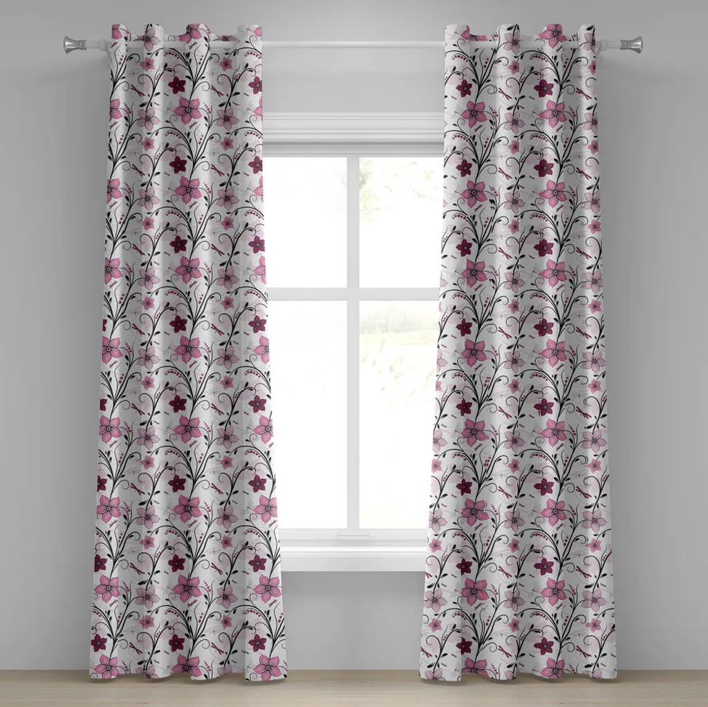 Tende Decorative 2 Pannelli Libelle ABAKUHAUS - Stile Shabby Moderno