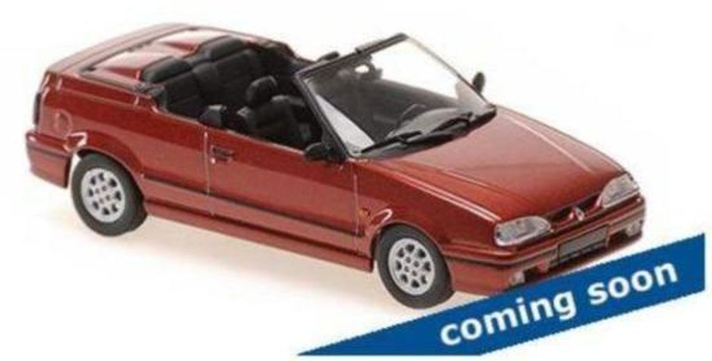 Minichamps 1:43 RENAULT 19 CABRIOLET – 1992 – RED METALLIC Produktbild 