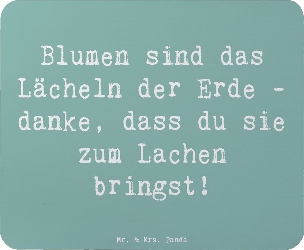 Mr. & Mrs. Panda Mauspad Spruch Florist Erde Lächeln - Produktbild 