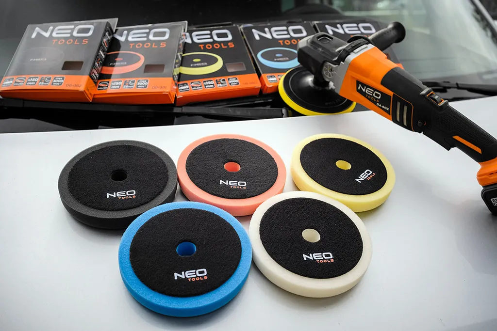 Tampone Spugna Morbida 150mm NEO TOOLS | Lucidatura Auto Economica - 6