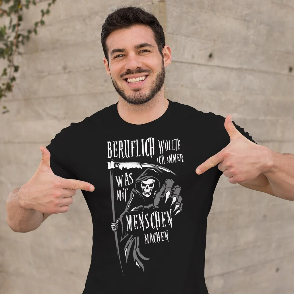 Sensenmann T-Shirt Für Frauen | Schwarzer Humor Spruch "So Viele