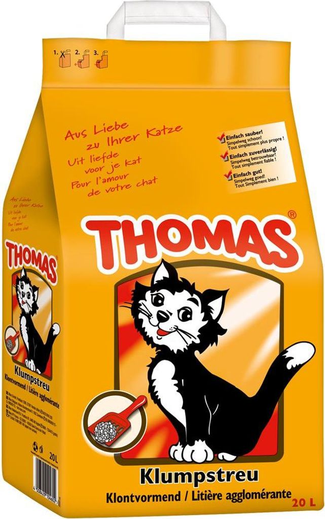 Katzenstreu THOMAS klumpend 20 l Katzenstreu