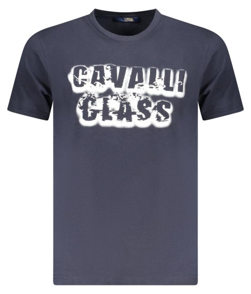 Cavalli Class Herren KURZARM-T-SHIRT Blau TXT61CJD060_BL04502 : Größe - M Größe: M