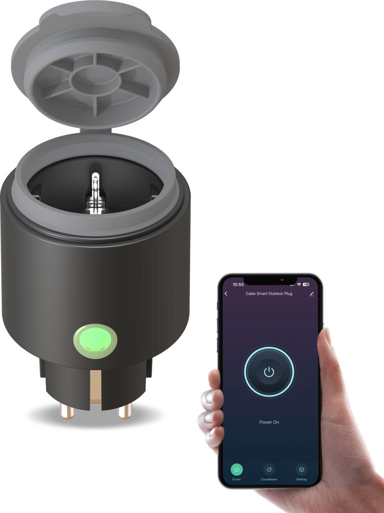 Calex Outdoor Smart Plug, WLAN Bluetooth Steckdose für Produktbild 