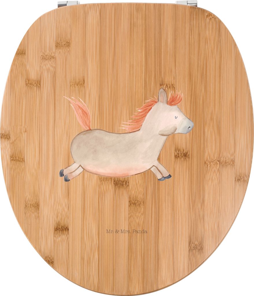 Mr. & Mrs. Panda klo deckel Pferd Springen - Transparent - Geschenk, WC Brille, WC-Sitz, Pferdestall, Sitz, Pony, Reiten, Klodeckel, Stall, Pferde,...
