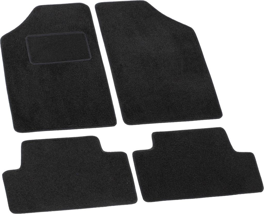 J&J AUTOMOTIVE | Velours Fußmatten Autotepiche Passend Für Bmw E28 5er 1981-1988, 4-tlg, Genaue Passform, rutschfeste Untregrund, Verstärkt Im P...