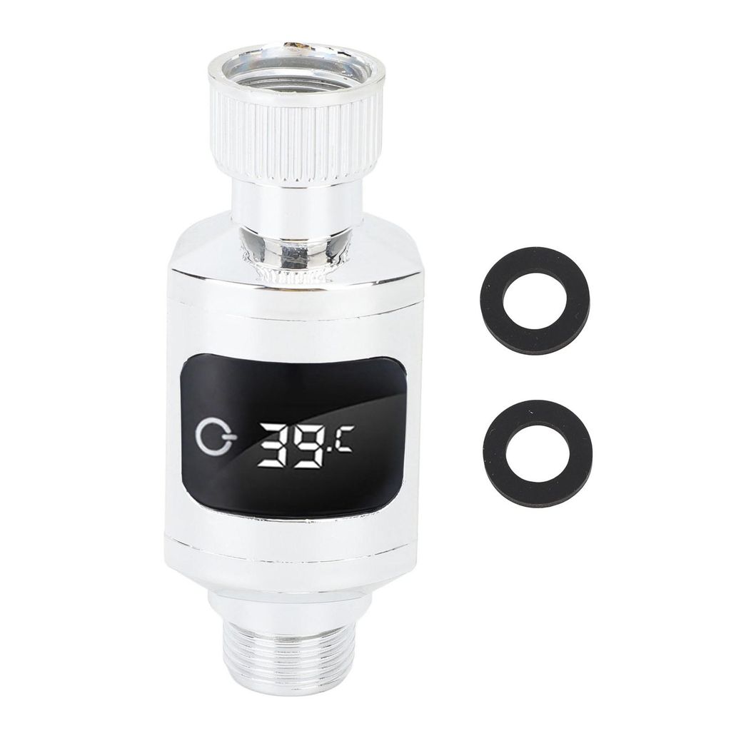 LED sprchový teploměr, vodotěsný, nerezová ocel, digitální Obrázek produktu 