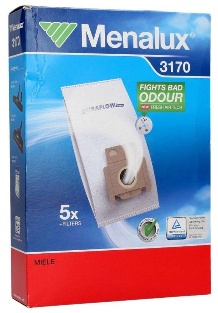 Menalux 3170 5x sacchi aspirapolvere Miele Allergy Brillant Immagine del prodotto 