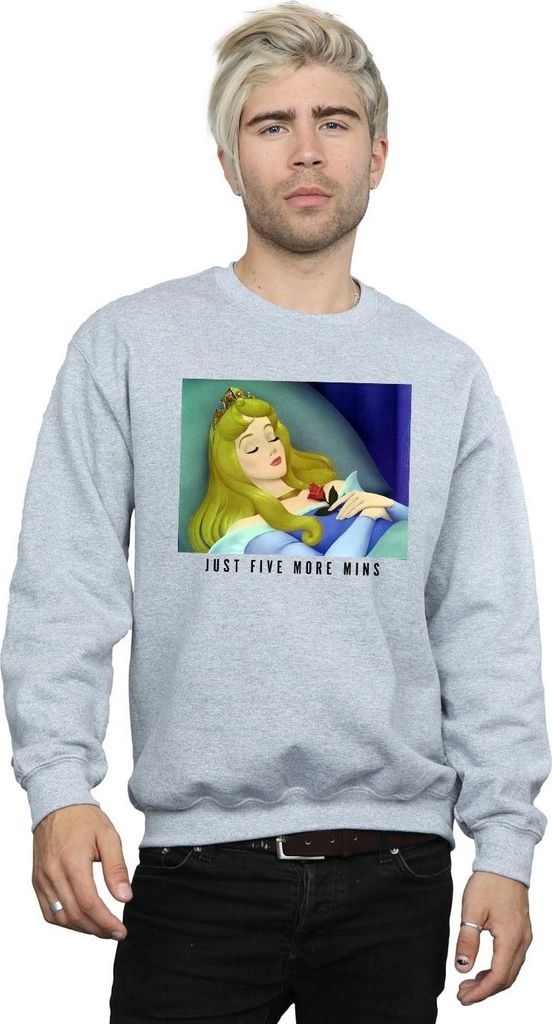 Disney Princess - "Five More Minutes" Sweatshirt für Herren BI43425 (5XL) (Schwarz)