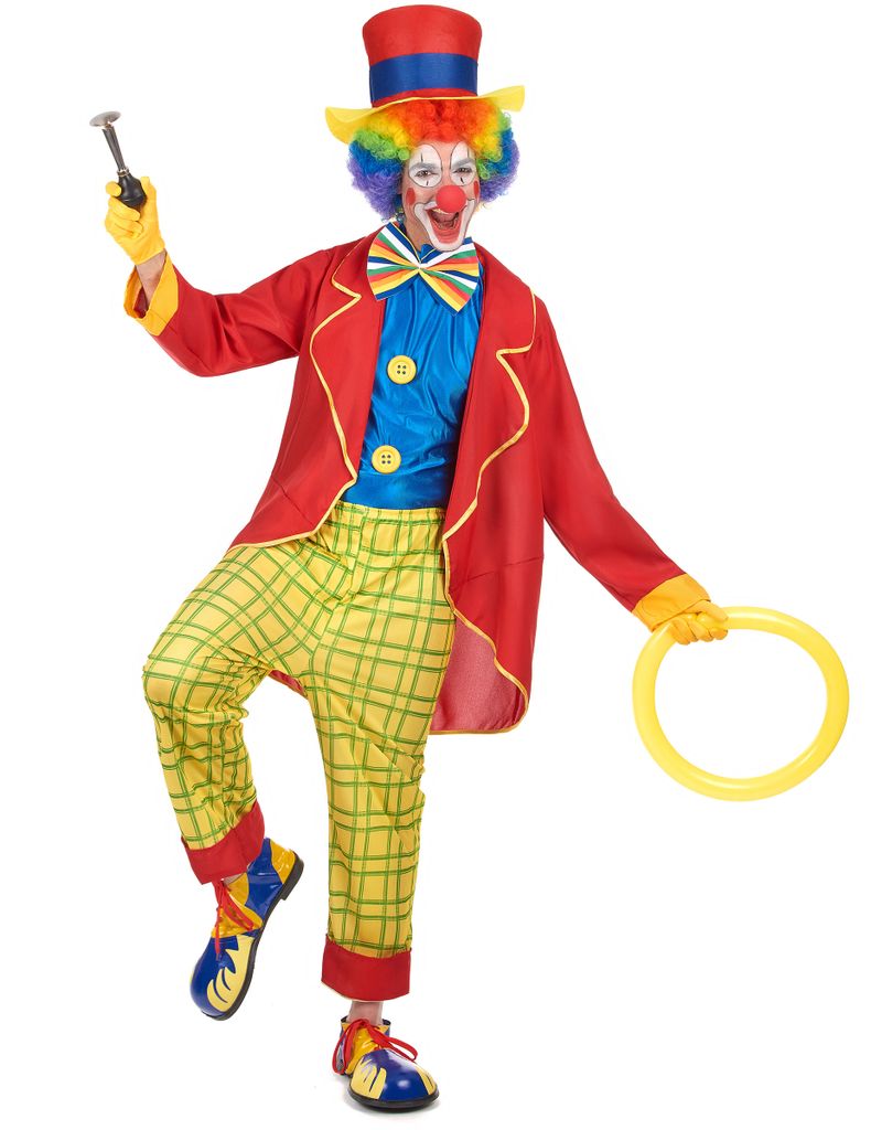 Carnival Toys Clown-Kostüm – Overall Mit Hut, Größe XL, Für Herren