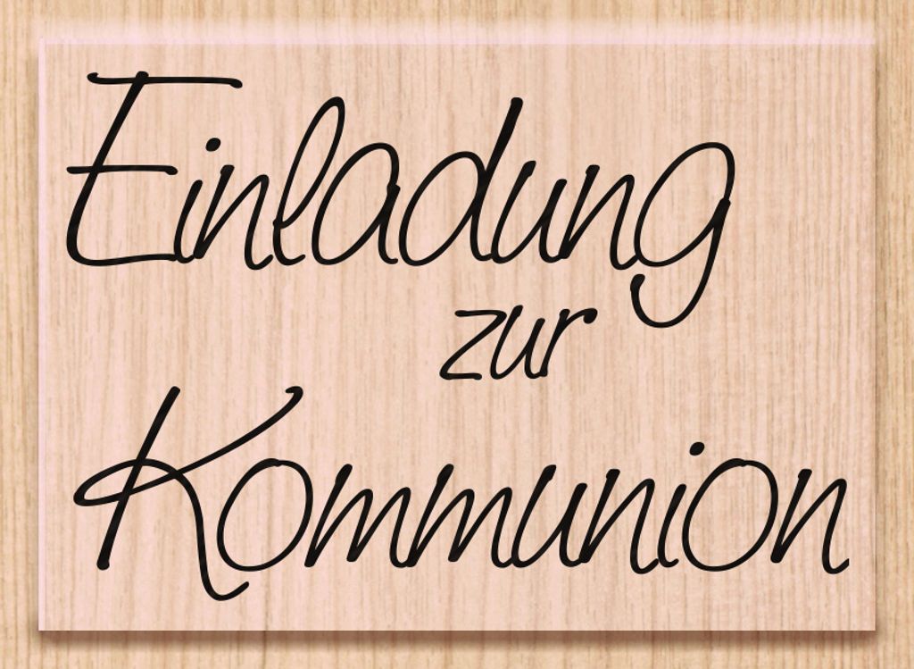 HEYDA 211800100 Stempel Kommunion/Konfirmation Einladung Kommunion