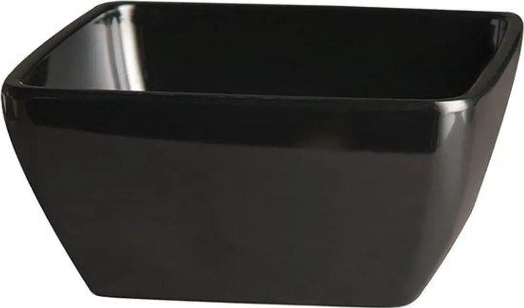 Plateau écologique noir recyclé 9x9x4 cm pour emballage de luxe
