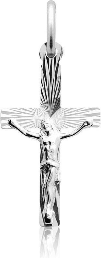 Anhänger 925 Sterling Silber Kreuz Jesus SP0402