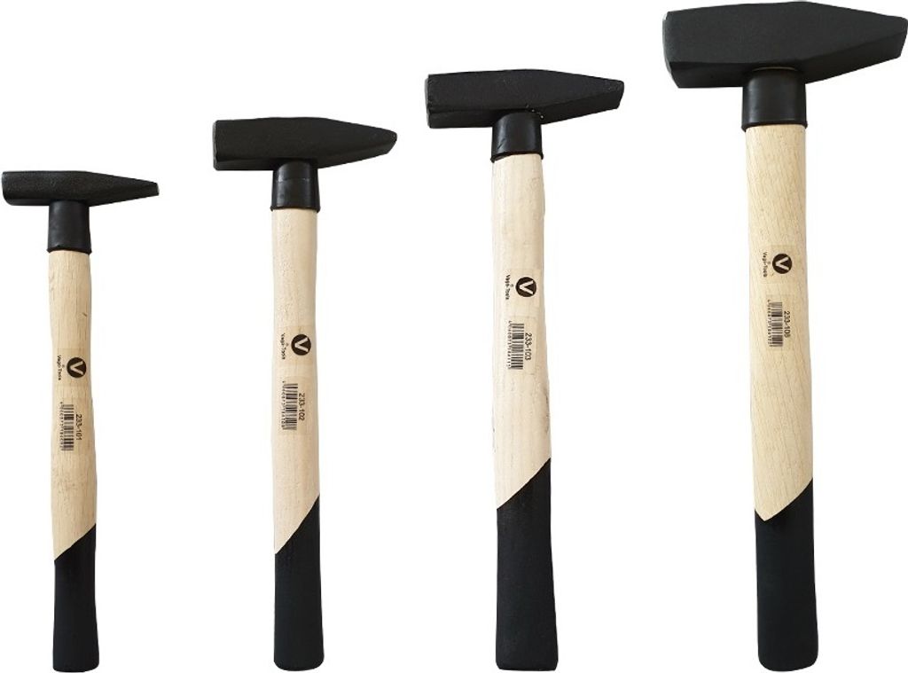 Schlosserhammer Hämmer Hammerset 4 tlg Set 100/200/300/800g