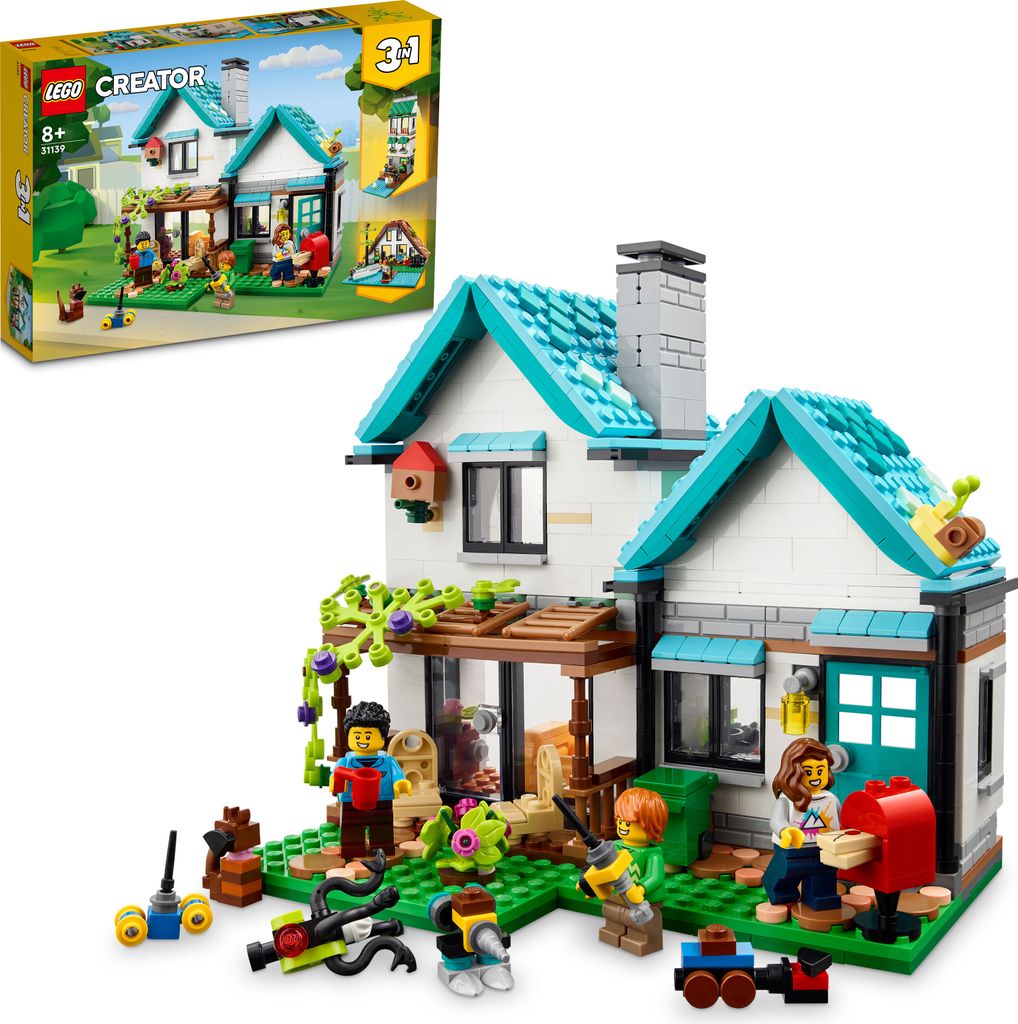 LEGO 31139 Creator 3in1 Gemütliches Haus Set, Modellbausatz Produktbild 