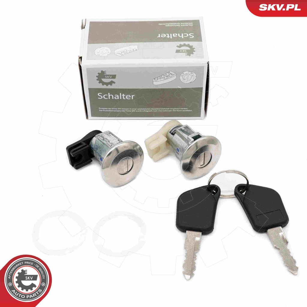 ESEN SKV Schlosssatz Schließanlage vorne 65SKV807 passend für PEUGEOT 106 II Schrägheck (1A, 1C) 205 II (20A/C) 205 I Cabriolet (741B, 20D) 205 I
