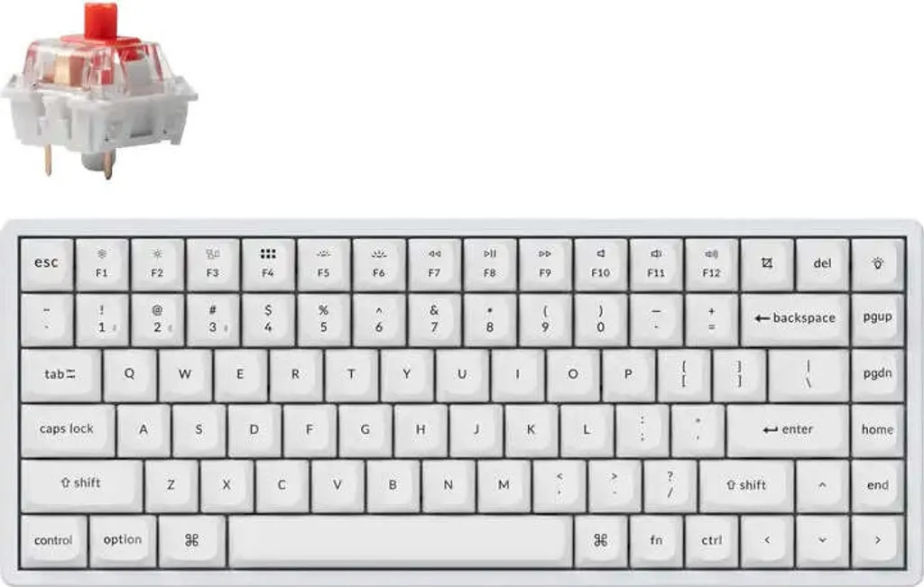 Clavier Mécanique Gaming Keychron K2 Pro Blanc 75% Programmable QMK/VIA