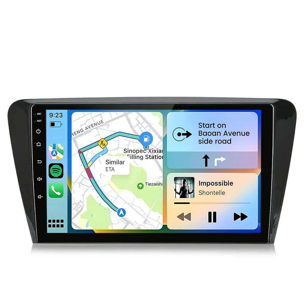 Navigatore 10 pollici Android 15 Skoda Octavia 2013-2018 GPS WIFI