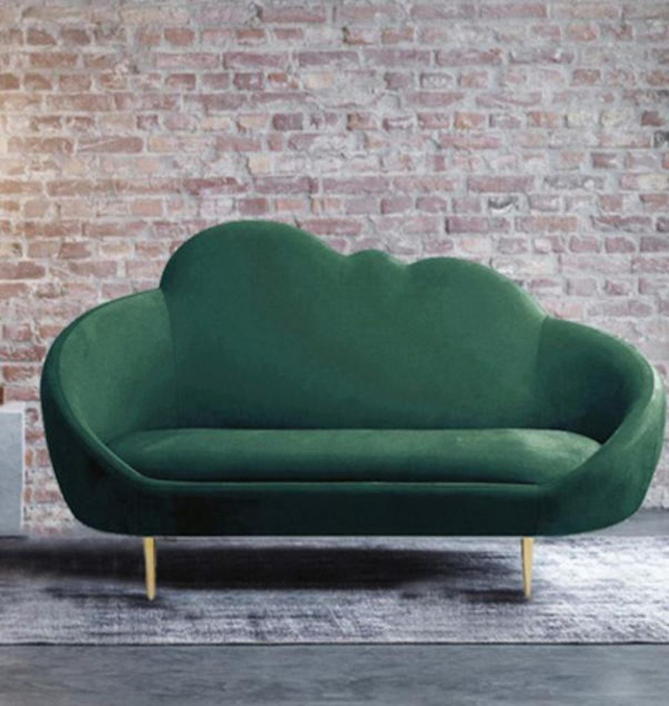 Sofa 3 Sitzer Jugendsofa Wohnlandschaft Sitz Design Couch Sofas Stoff Wolke neu