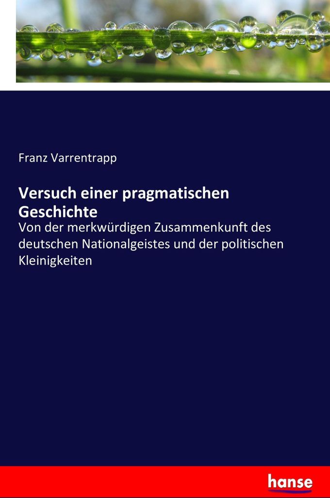 Versuch einer pragmatischen Geschichte